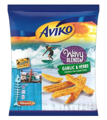 KROMPIRIĆI TALASASTI ZAMRZNUTI BELI LUK I ZAČINSKO BILJE WAVY BLEND 600G AVIKO
