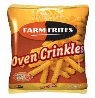 SMRZNUTI POMFRIT REBRASTI FARM FRITES 750G