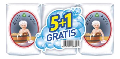 Sapun deciji Mer 6*87g Multipack