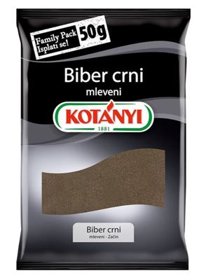 Biber crni mleveni Kotany 50g