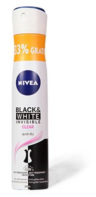 Nivea deo sprej Inv.B&W Clear 200 ml