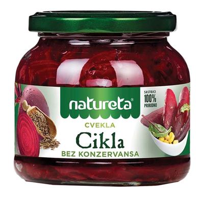 CIKLA 530g NATURETA - ocijeđene mase 370g