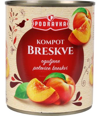 Kompot breskva 820g Podravka