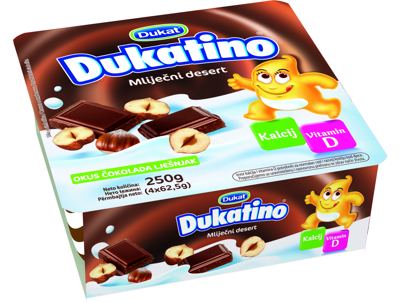 DUKATINO ČOKO LJEŠNJAK 4X62,5g DUKAT