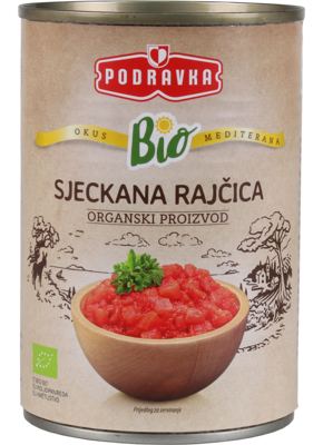 RAJČICA SJECKANA BIO 400g PODRAVKA