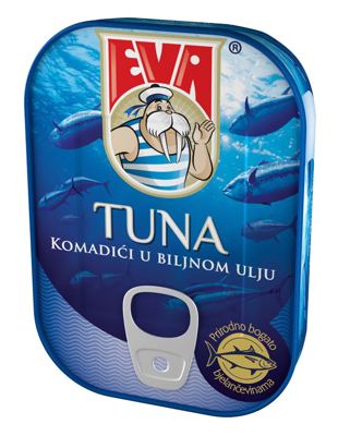 TUNA EVA 100G KOMADIĆI U BILJNOM ULJU -30/1-