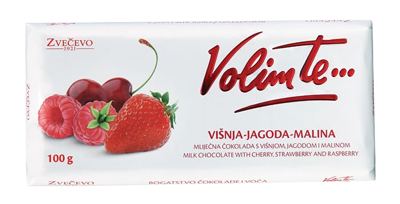 ČOKOLADA VOLIM TE 100 g ZVEČEVO