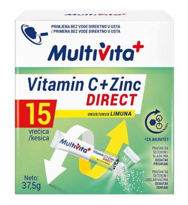 MULTIVITA DIRECT VIT.C+ZN 37.5G