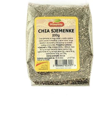 CHIA SJEMENKE 200G PRIMAVITA