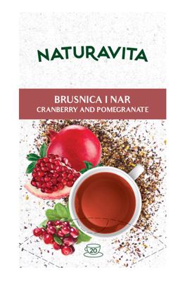 NATURAVITA ČAJ BRUSNICA I NAR 46G (20X2,3G) (24)