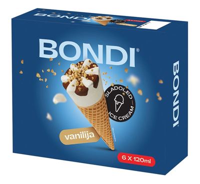 SLADOLED KORNET VANILIJA BONDI