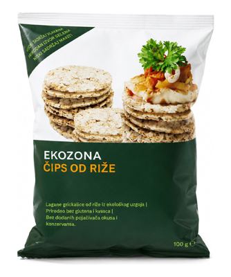 ČIPS OD RIŽE SLANI 50g EKOZONA