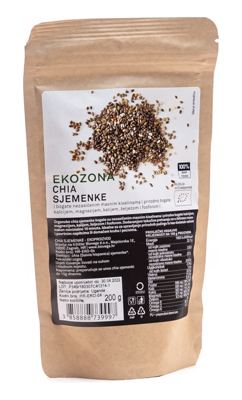 BIO CHIA SJEMENKE RAW 200g EKOZONA