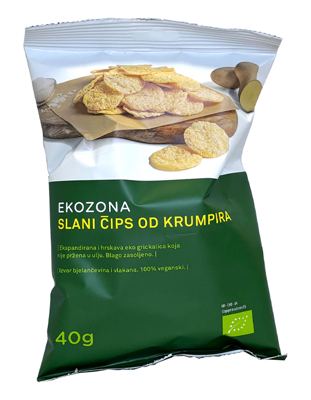 ČIPS OD KRUMPIRA SOL 40G EKOZONA -8/1-