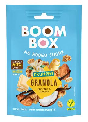 OVSENA GRANOLA BOOM BOX KOKOS BADEM ČOKOLADA VANILA 60G
