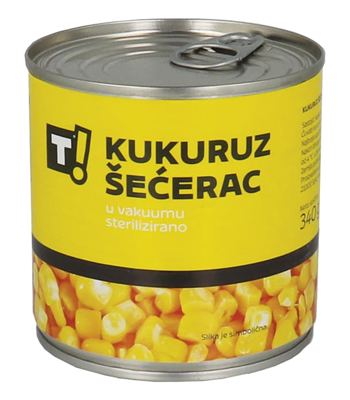 KUKURUZ ŠEĆERAC 340 g T!