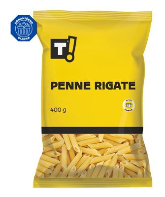 TJ. PENNE RIGATE 400 g T!