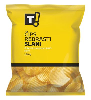 ČIPS X-CUT SLANI 130 g T!