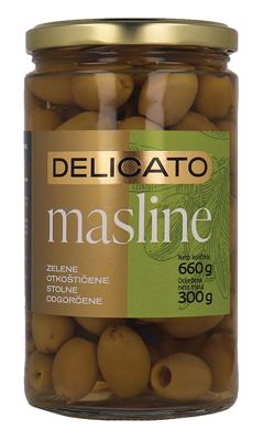 MASLINE ZELENE OTK.660 g DELICATO
