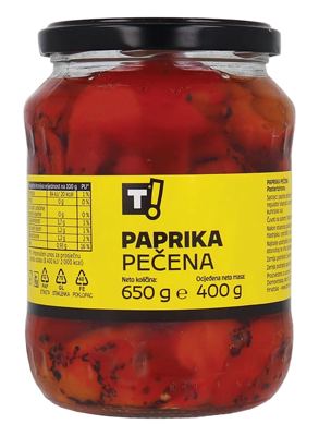 PAPRIKA PEČENA 650 g T!