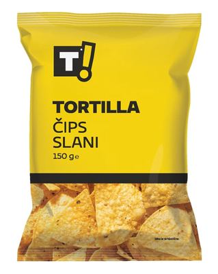 ČIPS TORTILLA SLANI 150 g T!
