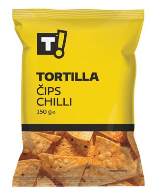 ČIPS TORTILLA CHILLI 150 g T!