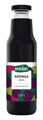 Encian Sok od aronije 0,75 L STAKLO
