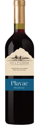 VINO PLAVAC PELJE. 0,75 L PALI