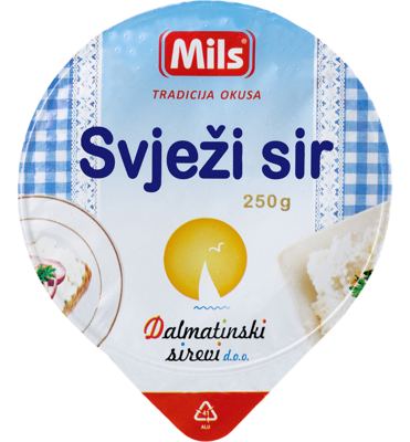 SIR SVJEŽI 250 g ČAŠA