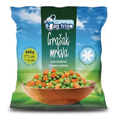GRAŠAK I MRKVA SMRZ 400 g AG