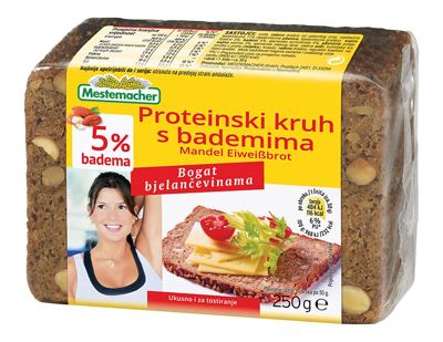 KRUH PROTEINSKI S BADEMIMA 250g ENCIAN