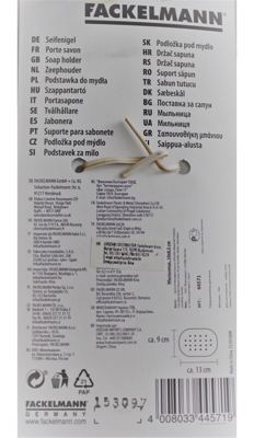 PLASTIČNI DRŽAČ SAPUNA 13x9cm