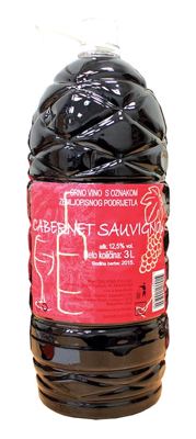 VINO CABERNET/SAUVIGNO 3 L PET