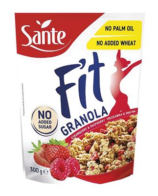 MUESLI SANTE 300G GRANOLA FIT JAGODA/MALINA -12/1-