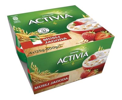 JOGURT JAGODA/MUSLI 4x125 g ACTIVIA