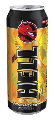 HELL ENERGY DRINK 0,5L PEACH LEMON