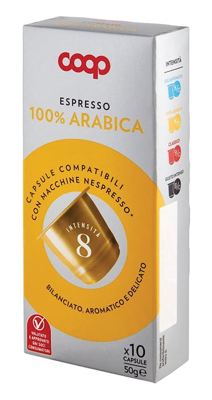 KAPSULE 100% ARABICA 50 g COOP