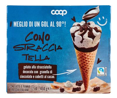 SLADOLED KORNET STRACCIATELLA M6 COOP