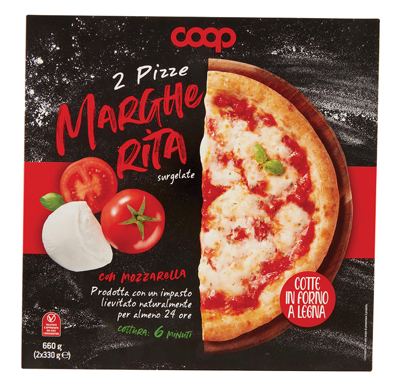 PIZZA MARGHERITA 2x330 g COOP