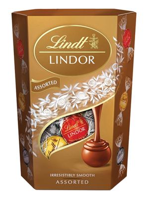 LINDOR 137G ASSORTI GOLD CORNET