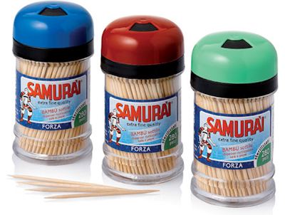 ČAČKALICA BAMBUS DVOST 280/1 SAMURI