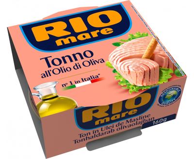 TUNJEVINA U MASLINOVOM ULJU 160G RIO MARE
