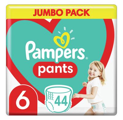 PAMPERS PANTS JUMBO PACK S6 44CT