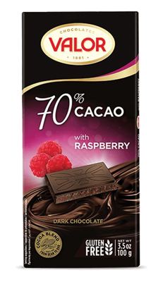 N-ČOK VALOR 100G MALINA 70% DARK -17/1-