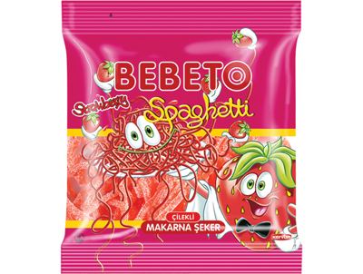 BEBETO SPAGHETTI STRAWBERRY 80g