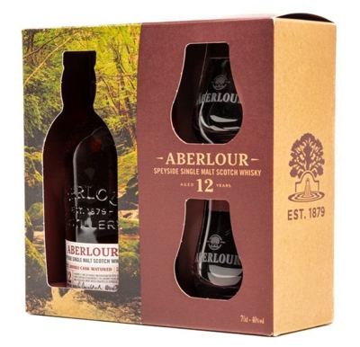 *ABERLOUR 0,7L 12YO + 2 ČAŠE GIFT PACK