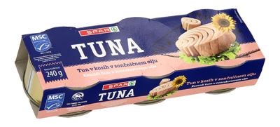 TUNA SPAR BILJNO ULJE 3X80 g