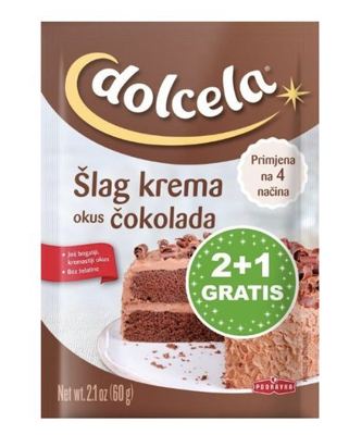 ŠLAG KREMA ČOKOLADA 60g 2+1 GRATIS PODRAVKA