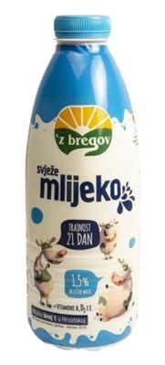 SVJEŽE MLIJEKO 21D. 1,5%MM 1L PET