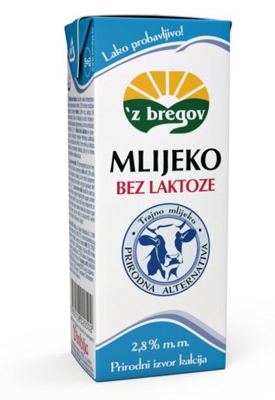 UHT MLIJEKO BEZ LAKTOZE 2,8% 200ML